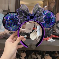 2026 Loungefly Disney.Parks Rapunzel Magical Minnie Mouse Ears Sequins Headband