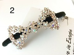 Skinny Black Headbands w/ Multi-Unique Shinny Crystal Designs (6 Options)