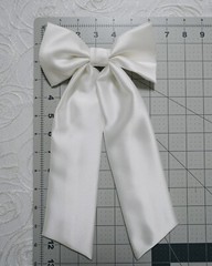 Oversized Satin Bow Bridal Bow Wedding Hair Bow Long Tail Bow Women’s Hair Bow