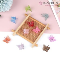 Glitter Mini Butterfly Hair Claw Clips, Sparkly Colorful Hair Accessories for G