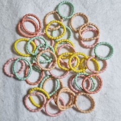 50Pcs Baby Mini Hair Ties Elastics Ponytail Holders Elastic Bands Womens Girls