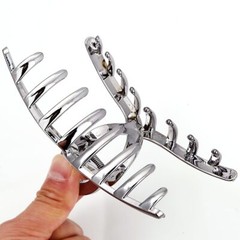 10 PCS Extra Large Hair Claw Clips for Thick & Long Hair Silver & Black DIY