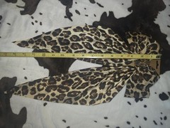 Leopard Animal Print Western Fabric Bow Clip Barrette, Beige Black Brown, Women