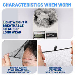 Hair Net Hair Nets for Food Service Workers 60PCS Hairnets for Foodservice Ki