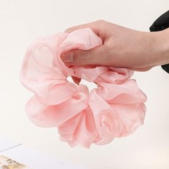 4 Packs Soft Oversized Chiffon Scrunchies Jumbo Giant Large Organza A