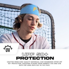 Franklin Baseball and Softball Headband Carolina Color Adult One Size Fits Most