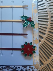 Noir Festive Frosty Gold Straight Bobby Pins Pack 4 New