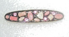 Oval shaped barrette