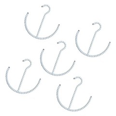 Pack of 5 Fashionable Pearls Themed Hook for Stylish Home Decors Upgrades