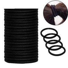 10/30/50pcs Black Ponytail Holder Elastic Hair Bands Scrunchies For Girls