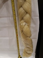 Ponytail Fake Hair Extension Blonde 22″ Braided Costume Free Shipping