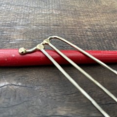 Abstract Modern Metal Hair Stick Artist Made Original
