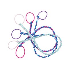 Regular Soft Tangle-Free Hair Tie for Women, Nylon Hair Elastic, Colorful Hai…