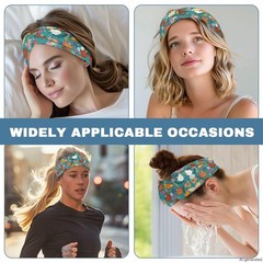 Rooster Chicken Print Nurse Headband with Buttons for Mask Non Slip Nursing H…