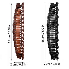 NEW 3 Vintage Large Banana Hair Clips for Women Thick Curly Hair Fishtail Combs