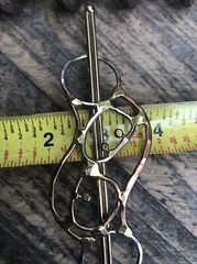 Hair barrette, clip slide, Medium artist made, Modern