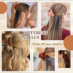 4 Pack Hair Clips for Women – Cute & Stylish Small Claw Multi Color