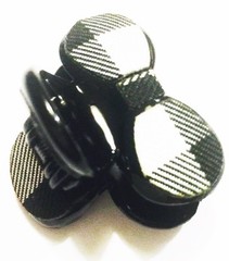 USA SELLER Hand Made Hair Clip PIN Small JAW Jewelry Mini Clip FABRIC