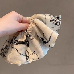 Chinese Style Ink Painting Hanfu Element Hair Tie Traditional Hair Accessory