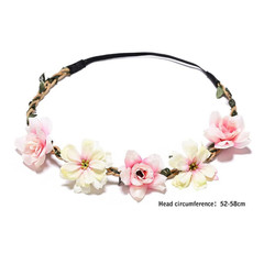 Women Headpieces Collection Accessories – 6 PCS Boho Hair Wreaths Flower Crowns