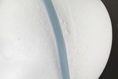 Blue headband faux leather hair band headband skinny thin narrow 3/8″ wide