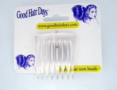 4 Combs x Good Hair Days 1 1/2″ Clear Tuck combs hair combs Made in USA 42218