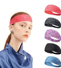 5 Pack Workout Headbands Moisture Wicking Sports Yoga Sweatbands Men & Women