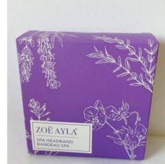 Zoe Ayla Hair Spa Towel Headband Bandeau Eco Friendly PURPLE NEW