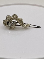 Wedding Hair Accessories Crystal Vintage Faux Pearl Flower Pin Brooch