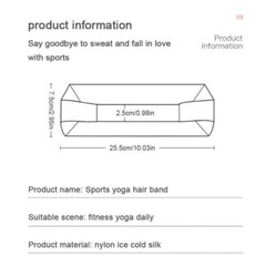 HEADBAND Thin Stretch Sports Yoga Gym Hair Band Wrap Sweatband Womens Mens