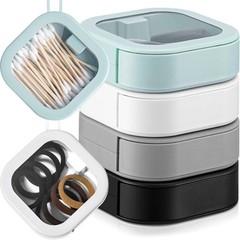 Hair Accessory Organizer Travel Case, Stackable Storage Box, Portable Hair Tie