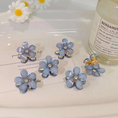 14P Random Mini Flower Hair Claw Clips Floral Hair Grips Daily Hair Accessories