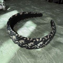 Headband – Canvas – CD Classic Monogram – Gently Used