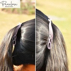 Parcelona French Curved Large 4″ Celluloid Banana Hair Clip for Women