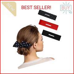 3pcs Deft Bun Twister – Flexible Donut Hair Bun Maker, Lazy French Curler Access