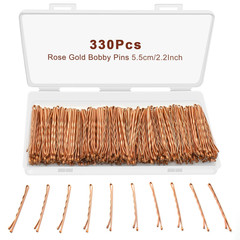 330 PCS Rose Gold Bobby Pins for Women Girls, YINGFENG 2.2 Inch Long Super Grip