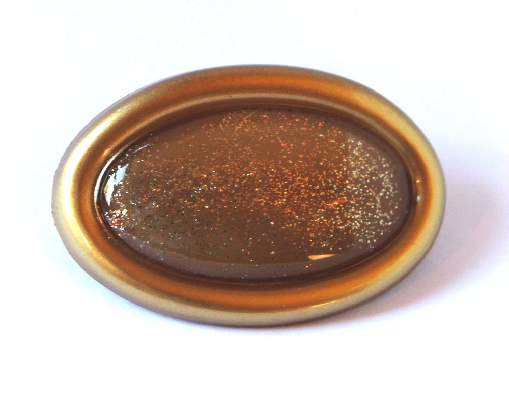 Barrettes Hand-Made In France 2 Inch Golden Tortoise Hair Clip Barrette P26