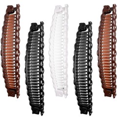 6 PCS Large Banana Hair Clips Vintage Fish Comb Barrettes for Thick Hair USA New