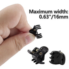 Bokwin 24 Pcs Mini Claw Hair Clips,10Mm/0.39 Inch Plastic Hair Claw Clips,Bright