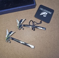 Swarovski Disney Tinker Bell Crystal Hair Clips / Barretts