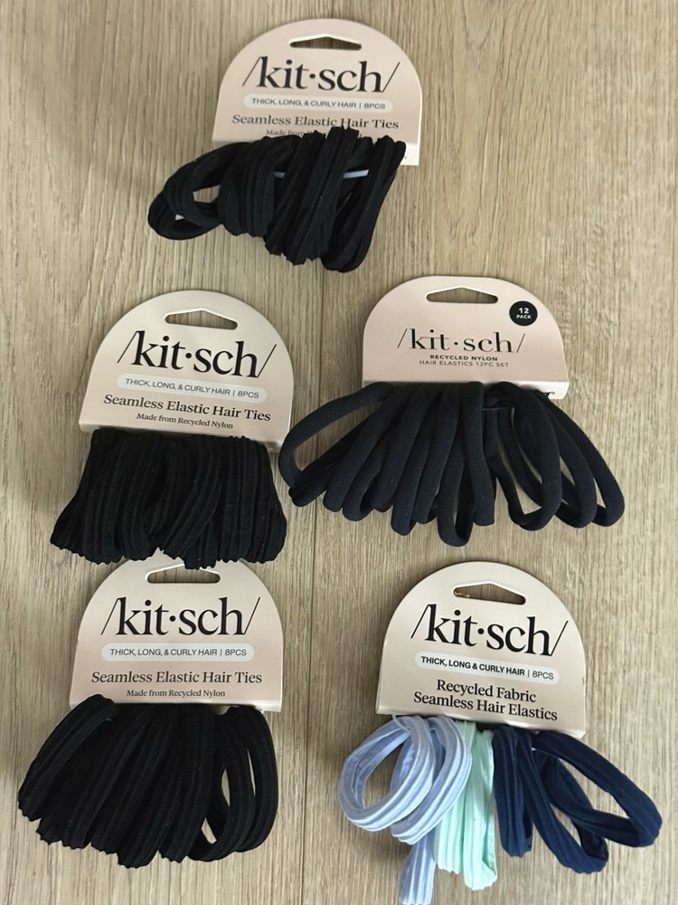 Kitsch Seamless Elastic Nylon All Day Hold Hair Ties 40 Hair Ties – New!
