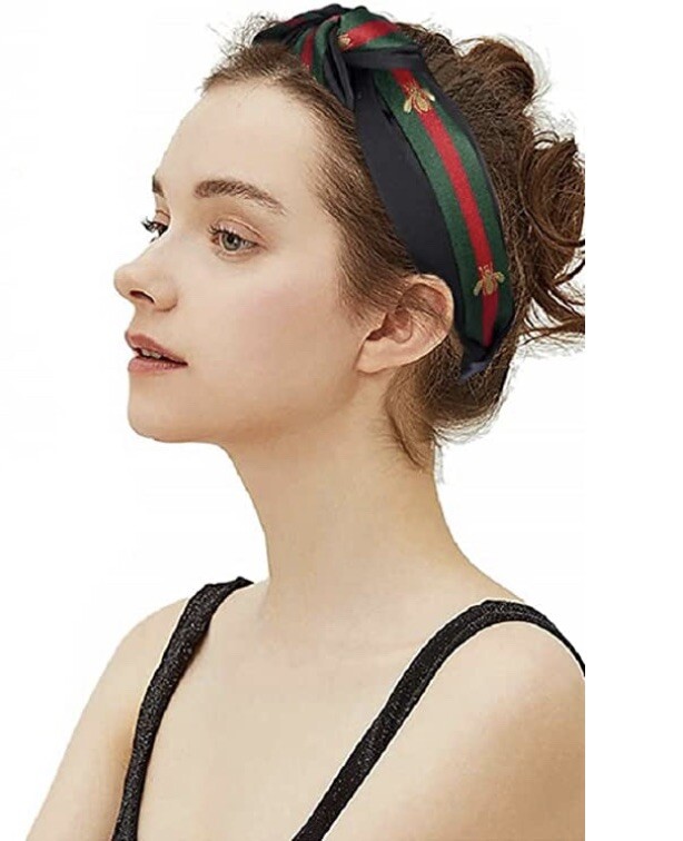 NEW Fashion headband For Women Headband Bee Print NWOT (Black)