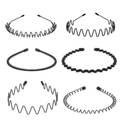 6Pcs Metal Headbands Wave Style Hair Hoop Sports Non-slip Hair Accessories US