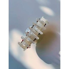 Velvet Claws Hair Clip | Cherries in Crystal White | Claw Clip in Velvet Travel