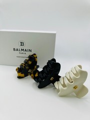 BALMAIN Hair Cellulose Acetate Pince a Cheveux Small White New Authentic