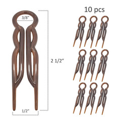Magic-Grip Hairpins – 2 1/2″ U-Shaped Grip Hair Pins for Fine, Thick, Curly & Lo