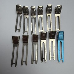 Pin Curl Hair Clips Vintage Metal Made in England Set of 12