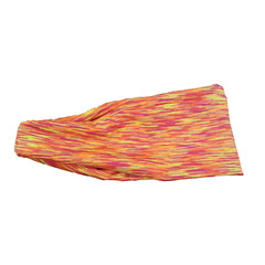 Women Activewear Training Headband STATIC PRINT 8.5 INCH One Size Coral Fuchsia