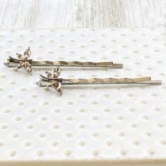 Light Brown Dragonfly Hair Pin, Hair Pins For Woman, Womens Hair Clip, Womens Bo