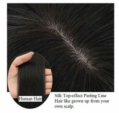 100% Real Human Hair Full Wig For Women,Silk Top C-part BOBO with Flat Bang, 11″